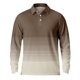 thumbnail image 5 of Blusa y camisa de manga larga con cuello vuelto para hombre, informal, a la moda, con estampado de rayas y botones, de poliéster., 5 of 7