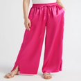 thumbnail image 1 of CHOK Women’s Wide Leg Satin Pants  Sizes XS-XXL, 1 of 5