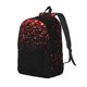 thumbnail image 1 of Disketp Red Glitter1 Mochila de Lona Estampada, Mochila Escolar de Viaje Ligera para Estudiantes y Portátil-Small, 1 of 5