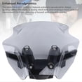 thumbnail image 3 of Motorcycle Front Windshield Windscreen Reduce Wind Drag Improved Aerodynamics Wind Deflector for MT-09 2024 and Later Gray, 3 of 4