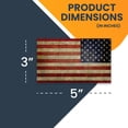 thumbnail image 4 of Magnet Me Up Weathered and Reversed Weathered American Flag Vinyl Magnet, 3x5 Inc, Opposing 2 Pk, 4 of 9