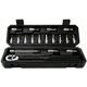 thumbnail image 1 of WISRETEC 2-20Nm 1/4 Pulgada 18PCS Llave dinamométrica de doble escala Juego de puntas de llave dinamométrica preestablecida Llave dinamométrica ajustable para reparación de automóviles en, 1 of 5