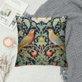 thumbnail image 2 of COMIO Sage Green Teal Blue Floral Lumbar Pillow Covers Vintage Colorful Flower Birds Red Strawberry Decorative Pillow Cases Chinoiserie Cushion Case Home Decor For Sofa Couch Outdoor, 2 of 5