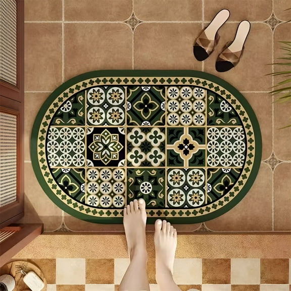 LAMIRO Multicolor Front Door Mat Indoor Outdoor Entrance,Waterproof Heavy Duty Doormat,Fade Resistant,Low Profile,Easy Clean Patio Porch Welcome Floor Mats for Entryway 15"