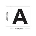 thumbnail image 4 of WREESH 36 Piece Set Of English Alphanumeric Template DIY Hollow Wall Painting Decoration Custom Template, 4 of 4