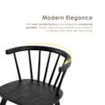 thumbnail image 4 of Furniture of America Rusenta Spindle Back Solid Wood Side Chairs, Set of 2, Black, 4 of 11
