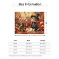 thumbnail image 2 of Halloween Decorations Throw Blanket for Couch, Halloween Cute Cat and Dog (2) Halloween Blanket Fuzzy Throw Blanket, Halloween Decor Cuteness Plush Flannel Blanket & Throws, 2 of 7