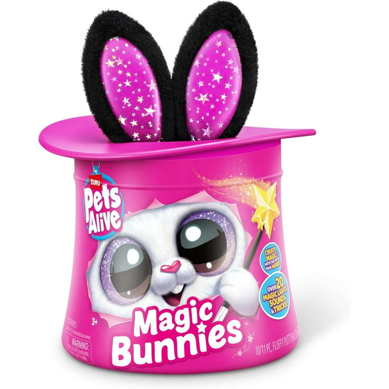 Pets Alive Magic Bunnies Sootie Surprise Mystery Plush Hat (BLACK