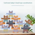 thumbnail image 2 of Wooden Bear Board Game Party Toy Balance Blocks Stacking Game Kids Education Toy Desktop Game, 2 of 7