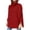 b Red, variant on Clearance LYXSSBYX Womens Sweaters Pullover Clearance Women's Autumn And Winter Solid Pullover Sweater Loose Oversize High Neck Sweater