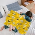 thumbnail image 4 of Bee Blanket, Cute Bees 30 x 40 Inch Throw Lightweight Super Soft Cozy Blankets for Couch Bed Sofa Chair, 4 of 6