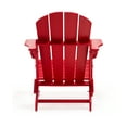 thumbnail image 6 of Braxton Outdoor Folding Plastic Adirondack Chair (Set of 2), Red, 6 of 7