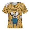 thumbnail image 4 of Adventure Time Kids Short Sleeve Tee Shirt Novelty Crewneck T-Shirts Unisex Summer Blouse Tops for Boys Girls 160CM, 4 of 8