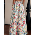 thumbnail image 3 of RDKTPXZ Women's Floral Palazzo Wide Leg Pants Elastic Waist, 1 Pack （S-XXL）, 3 of 5