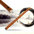 thumbnail image 2 of HLGDYJ Traditional 6 Hole Bamboo Flute Clarinet Student Musical Instrument Wood Color, 2 of 6