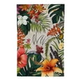 thumbnail image 2 of PHYHOO  Summer Tropical Floral Garden Flag Double Sided for Outside Small Burlap Seasonal Yard Decoration White, 2 of 6