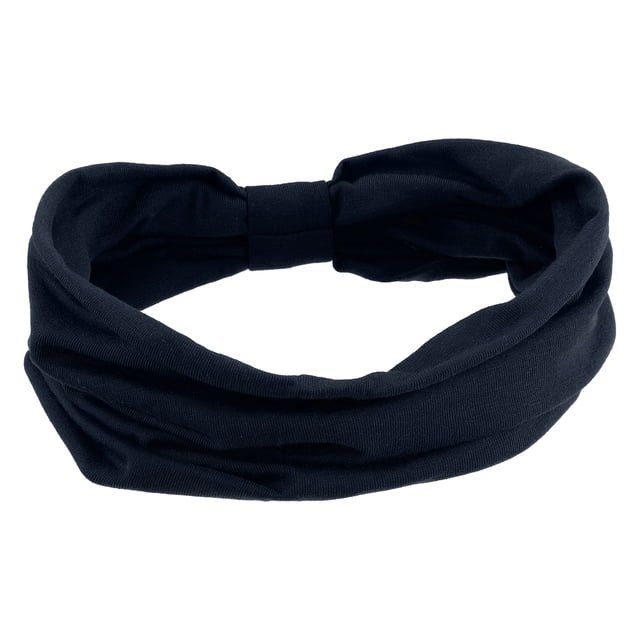 Diadema elástica Unique Bargains de algodón Azul marino para deportes 25x18cm