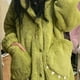 thumbnail image 3 of Lindo pijama de polar coral con capucha y ojos grandes para mujer, camisón de invierno de un solo ojo de monstruo, ropa de casa para invierno, 3 of 3