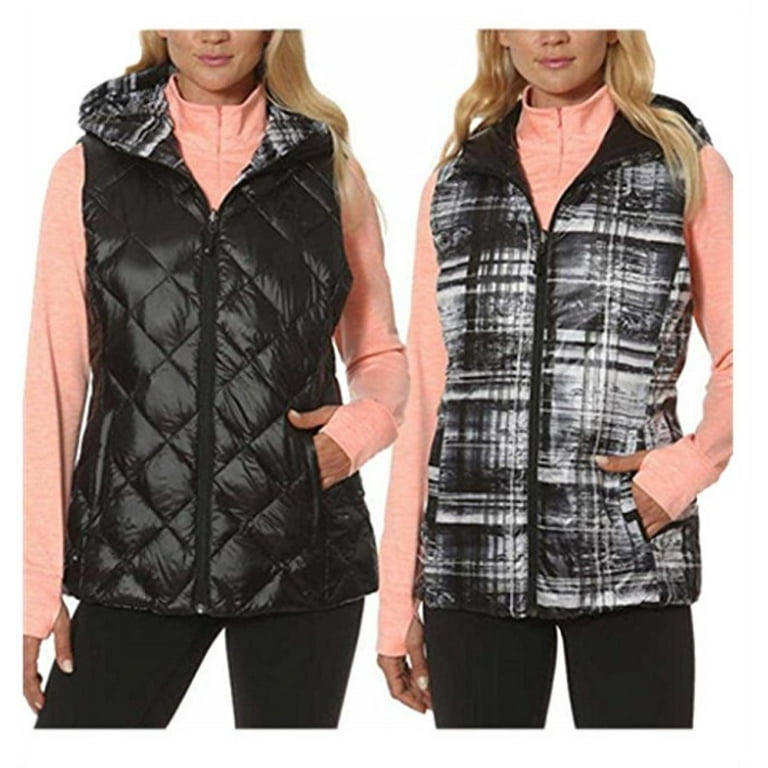 Gerry Women's Reversible Down Packable Hooded Vest - Walmart.com