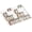 White, variant on Bamboo White Spice Drawer Organizer, (Need 3" Deep Drawer) Expandable 4 Tier Spices Rack for Cabinet, Kitchen Seasoning Storage Insert (Jars Not Included, From 12" to 23" Wide)