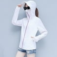 thumbnail image 3 of Coofit Manteau pour Femmes Respirant Léger Veste de Protection Solaire Veste d'Été, 3 of 10