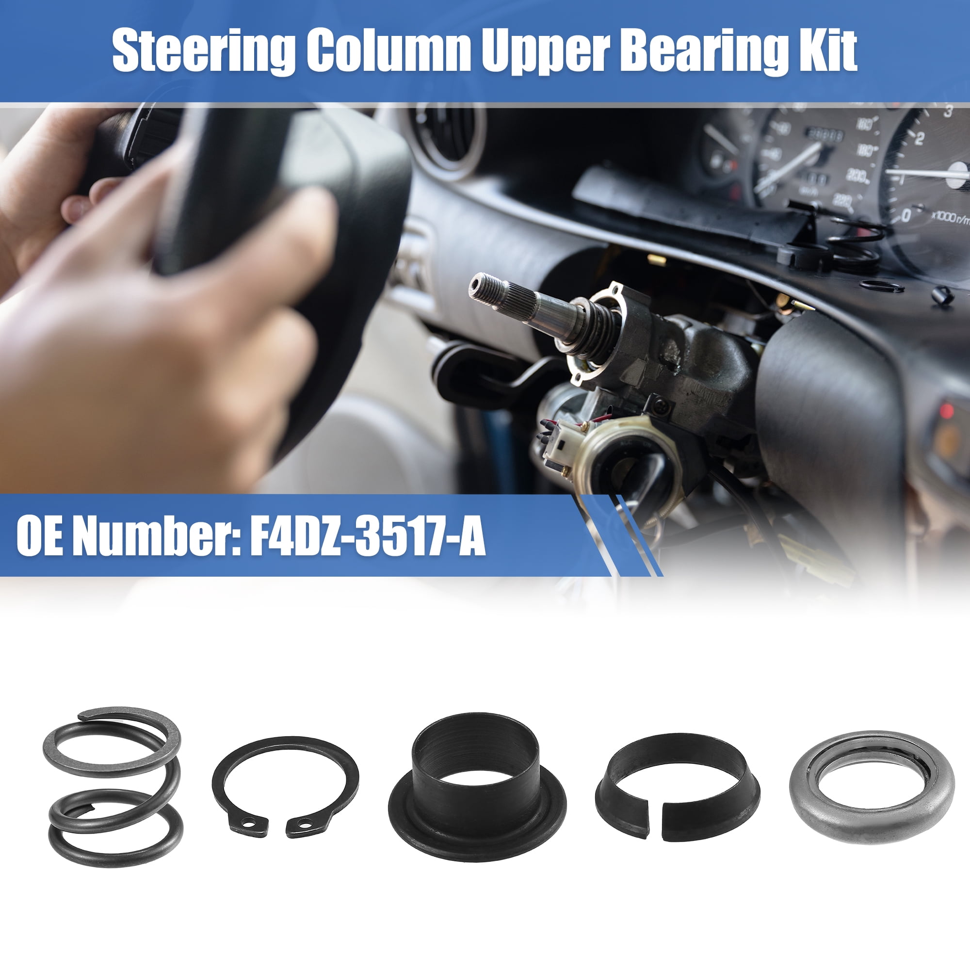 Unique Bargains Steering Column Upper Bearing Kit F4DZ-3517-A for Ford F-350 1992-1997