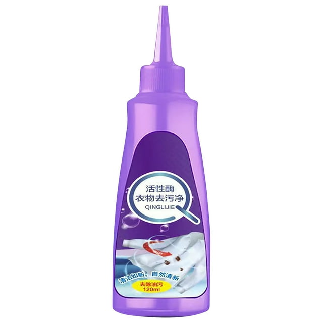 Active Enzyme Clothing Decontamination Clean Wash- Stain Removal Liquid 120ml To Oil Stains To Yellow Instant Stain Remover 120ml