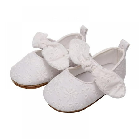 

Baby Girls Mary Jane Flats Infant Non-Slip Bowknot Ballet Shoes Newborn Princess Dress Wedding Shoes Crib Shoes 0-18M