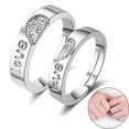 thumbnail image 2 of 2PCS Couple Ring Set Fashion Love Matching Ring Promise Ring for Valentine's Day, 2 of 10