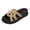 Gold, variant on Womens Slip on Platform Sandals Rhinestone Summer Dressy Slides Open Toe Walking Slippers