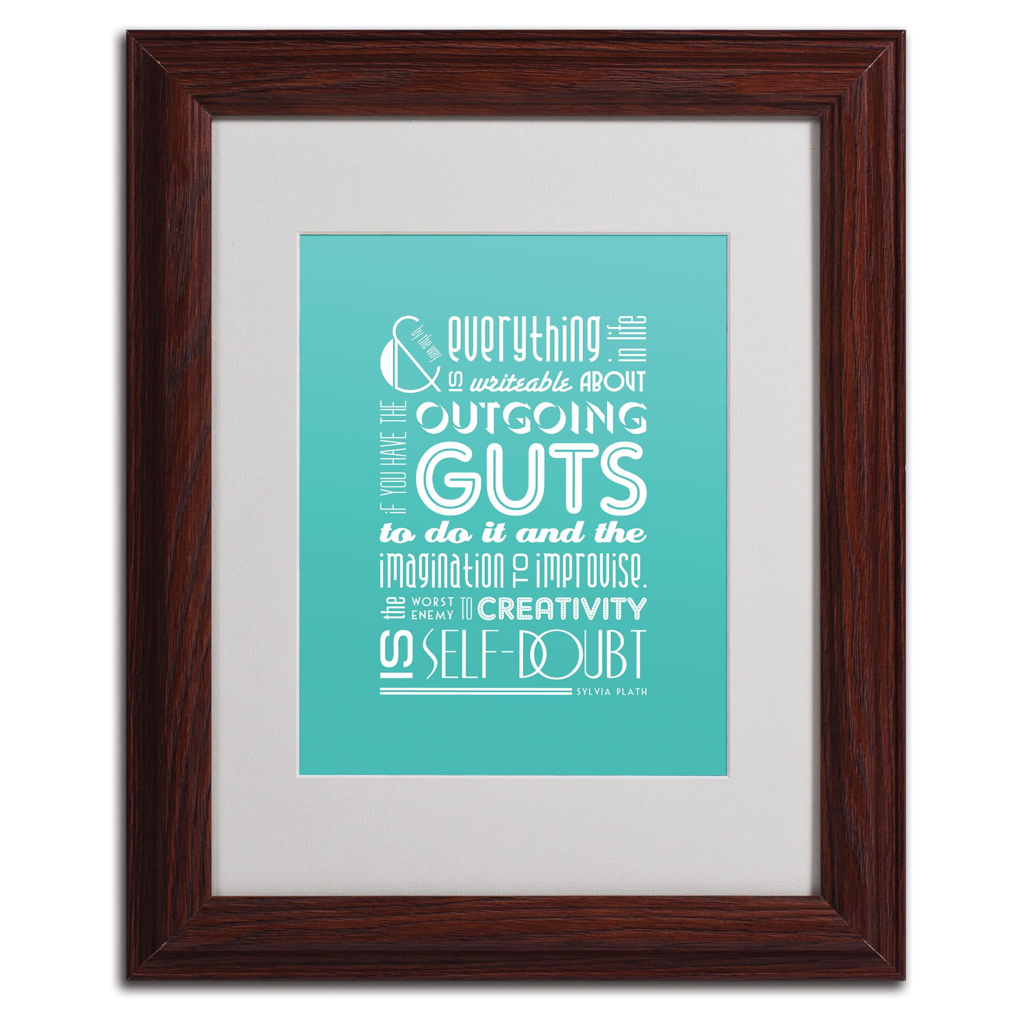 Trademark Fine Art "Outgoing Guts III" Canvas Art by Megan Romo, Wood Frame