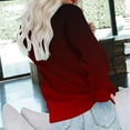 thumbnail image 4 of Jsaierl Womens Sweatshirts Plus Size Gradient Trendy Sweatshirts Round Neck Fall Pullover Tops Oversized Long Sleeve Shirts Deals Of the Day, 4 of 6