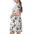 thumbnail image 2 of Daiia French Bulldog3 Print Women's Dresses 2025 Trendy Short sleeve Dresses Casual Baggy Flowy Maxi Sun Dresses, 2 of 6