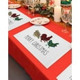 thumbnail image 4 of Christmas Placemats Set of 4 Buffalo Plaid Chicken Christmas Placemats for Dining Table Rooster Farm Table Mat Winter Holiday Home Party Kitchen Table Decorations, 4 of 6
