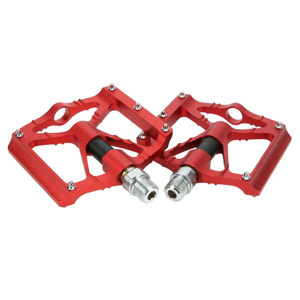 Ultra Lightweight Durable Flat Foot Pegs for Enhanced Grip Red Non Slip Aluminum Mountain Bike Pedals Walmart