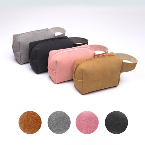 Twowood auricular Viajes Portátil Faux Cuero USB Cable Cargador Auriculares Almacenamiento Bolso Mano Bolsa