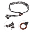 thumbnail image 4 of Unique Bargains 1 Pc Adjustable Waist Belt Bohemian Tie Belt Bohemian Wide Bound Pattern Black, 4 of 5