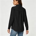 thumbnail image 4 of Neewe Women's Classic Plain UPF 50 Long Sleeve Sun Protection Shirts Safari Fishing Hiking with Pocket, 4 of 8