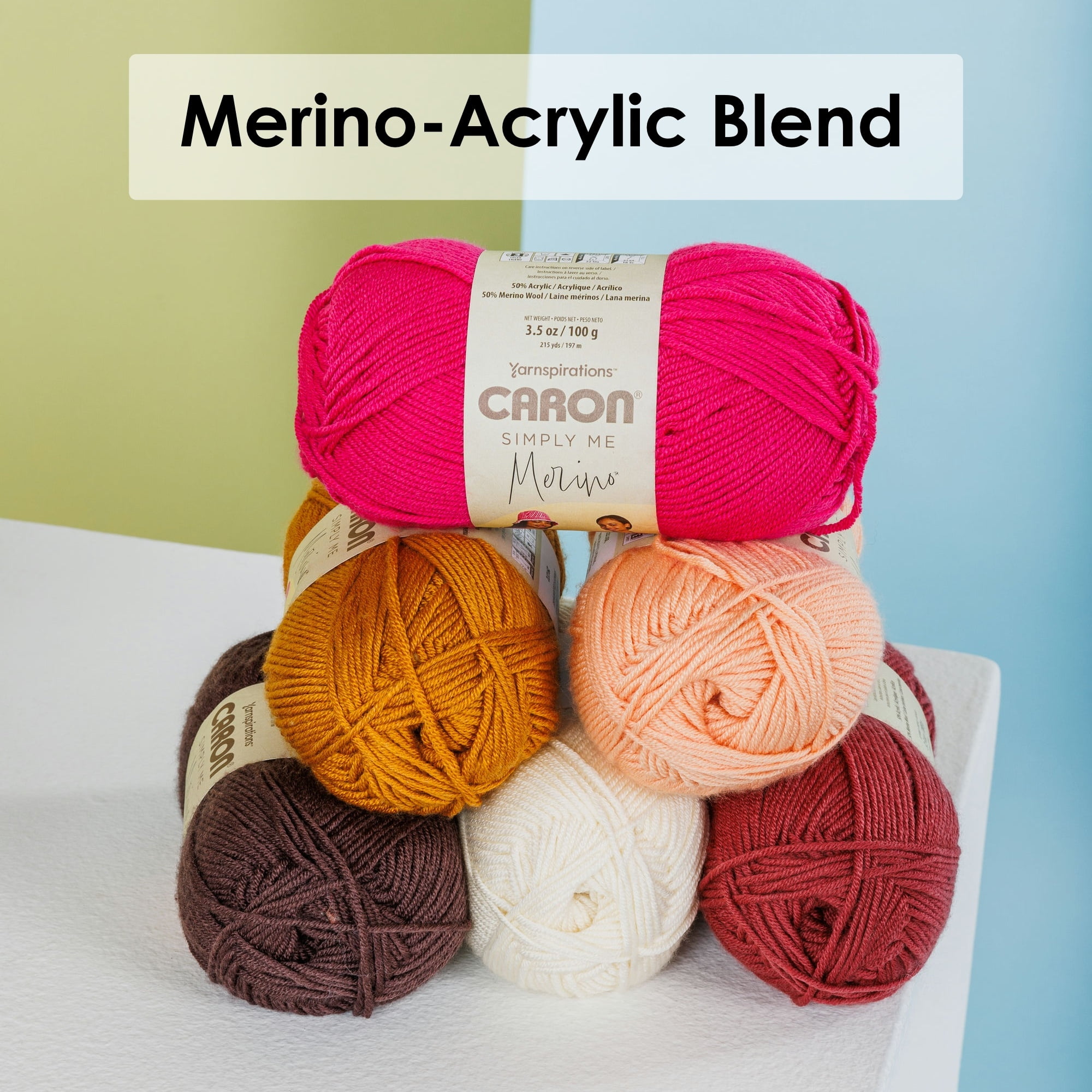 Caron® Simply Me Merino™ #3 DK (Light) Blend Yarn, Turquoise Sea 3.5oz/100g 215 Yards