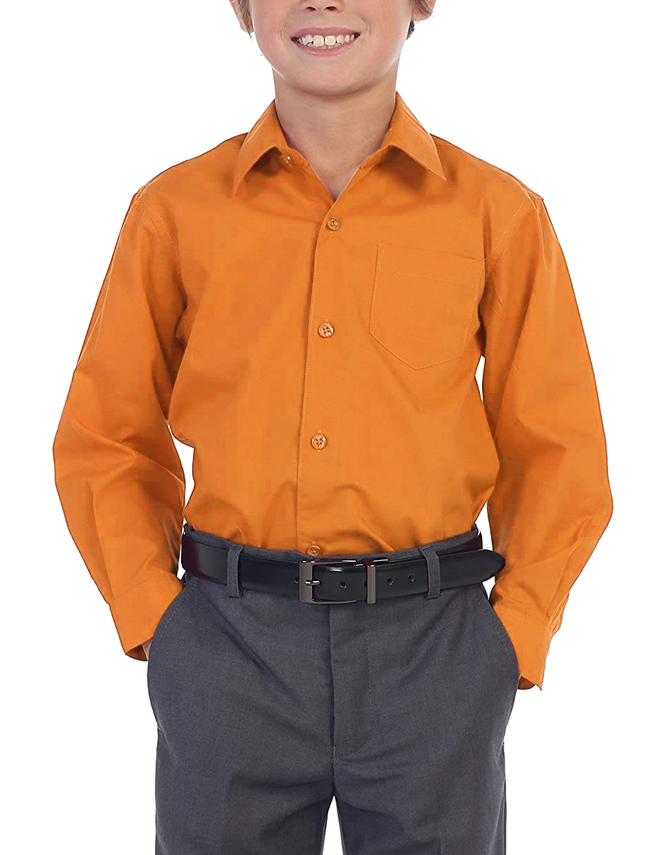 orange button up
