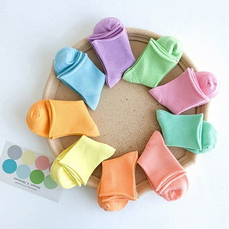 

NECHOLOGY Children s Spring Summer Solid Candy Color Socks Toddler Kids Baby Boys Girls Thin Mesh Crew Socks 6t Socks Boys Socks Mint Green 6-8 Years