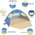 thumbnail image 3 of Gorich Beach Tent for 3/4/6/8 Person, UPF 50+ UV Protection, Portable Sun Shelter, Easy Setup Sun Shade Beach Canopy with Carry Bag, 3 of 8