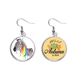 thumbnail image 1 of Zebra LGBT Arcoiris patron de color Pendiente del lóbulo de la joyería del pendiente de la hoja del otoño Unbranded M, 1 of 3