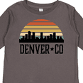 thumbnail image 4 of Inktastic Denver Colorado Skyline Vintage Boys or Girls Long Sleeve Toddler T-Shirt, 4 of 5