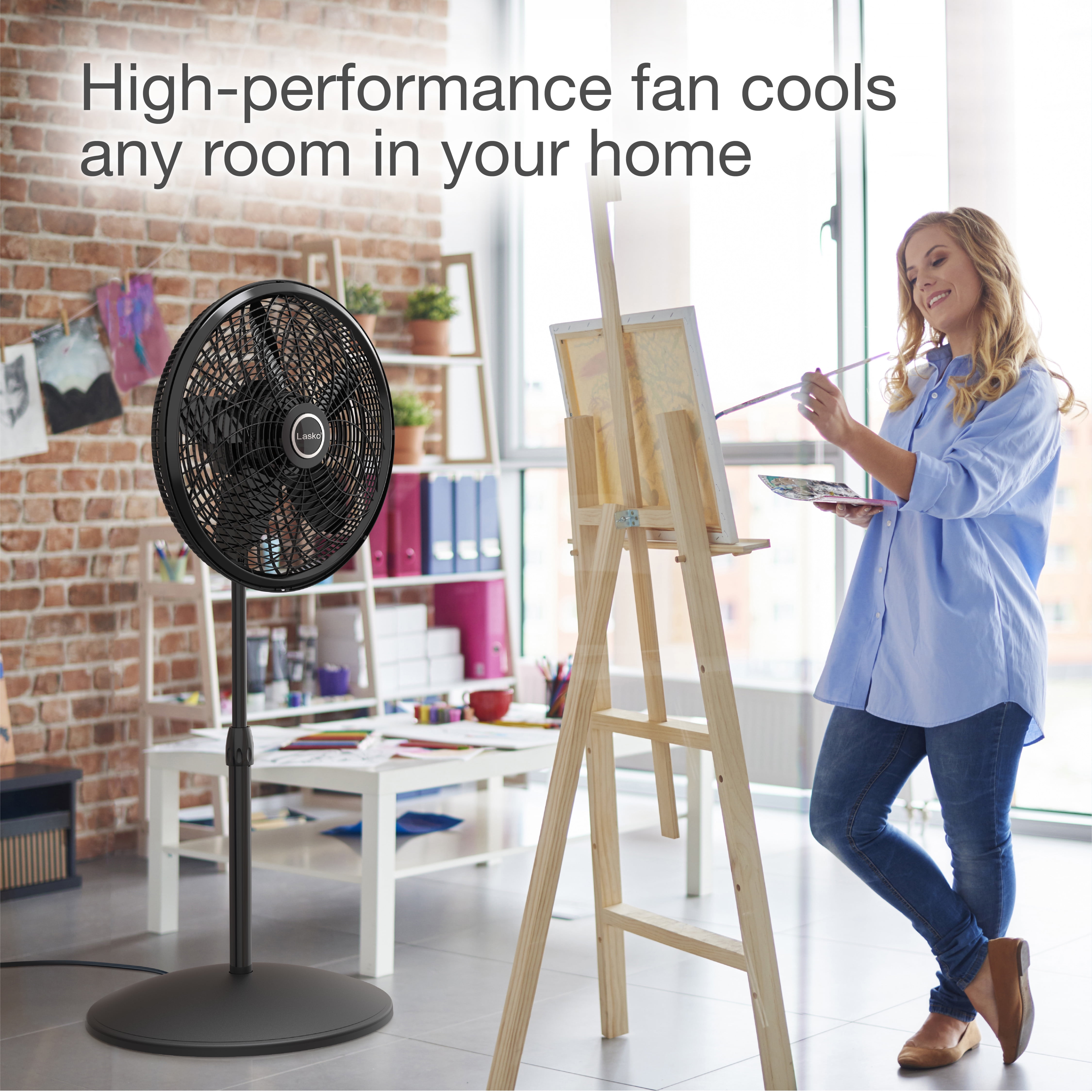 Lasko 18 Adjustable Elegance and Performance Pedestal Fan in Black -  Walmart.com