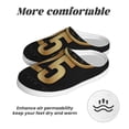 thumbnail image 6 of Wukai 2025 Happy New Year Print Women's Indoor Bedroom Slipper Slip On Shoes, Unisex House Shoes with Anti-Skid Sole for Men, Gift for Women Men-35/36, 6 of 7