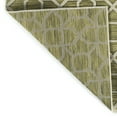 thumbnail image 2 of Contemporary Transitional Polypropylene 2' X 6' Runner, Lime , Textured With Geometric Pattern, , Fade & Heat , Indoor/outdoor Decoration Runner In And Floor Covering, 2 of 2