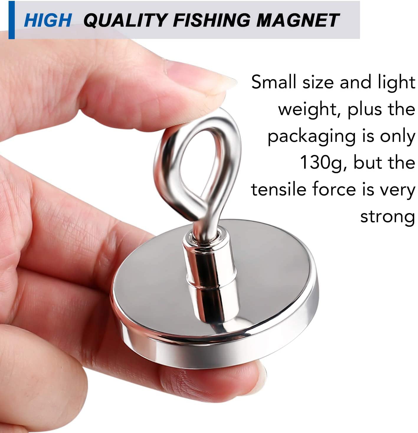 Details about   Fishing Magnet With Rope And Carabiner 900 LBS Pull Force Neodymium For 3.5 By 