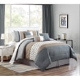 thumbnail image 1 of Elight Home 21235K Emer Embroidery Plus 7 Piece Comforter Set - King, 1 of 1
