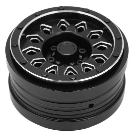 2.9in Beadlock Wheel Rim Aluminum Alloy Wear Resistance for 1/6 SCX6 Jeep JLU WranglerBlack